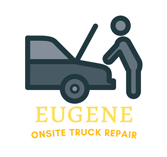 this image shows eugene onsite truck repair logo